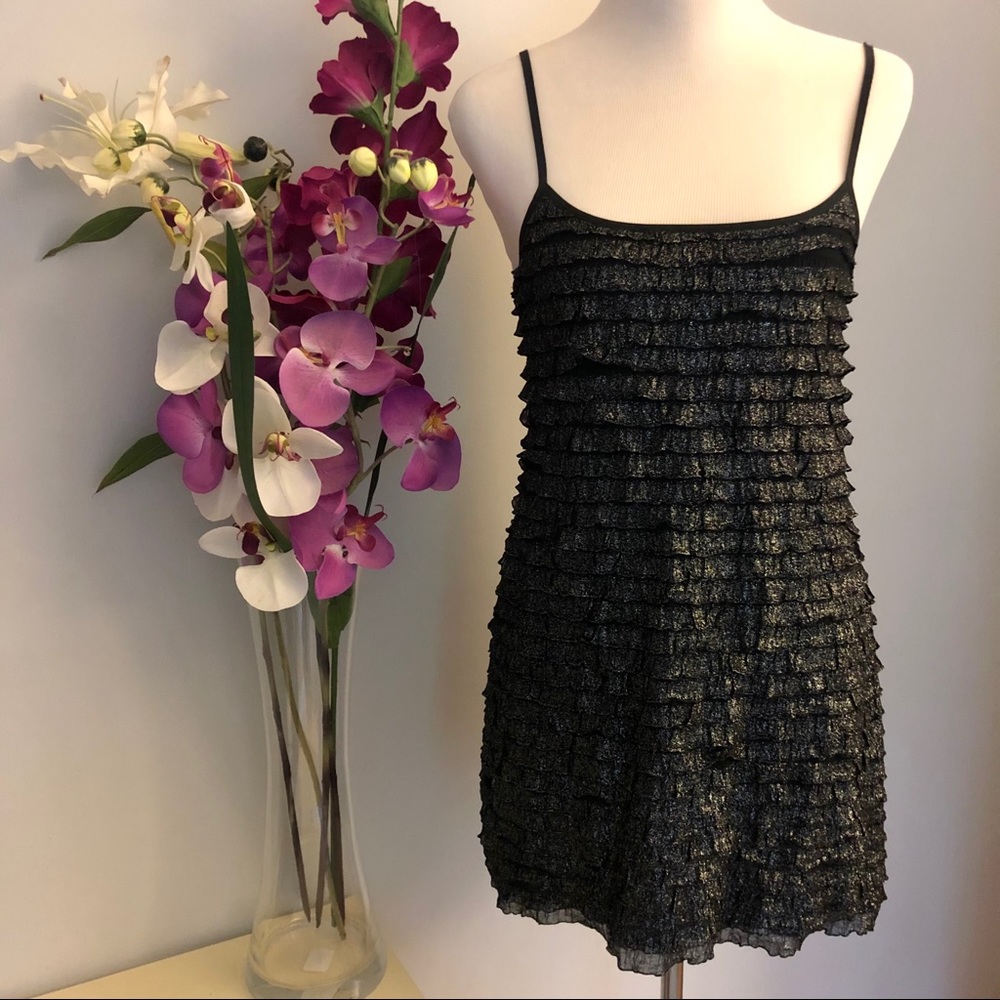 NWT Free People | Black Spaghetti Strap Dress